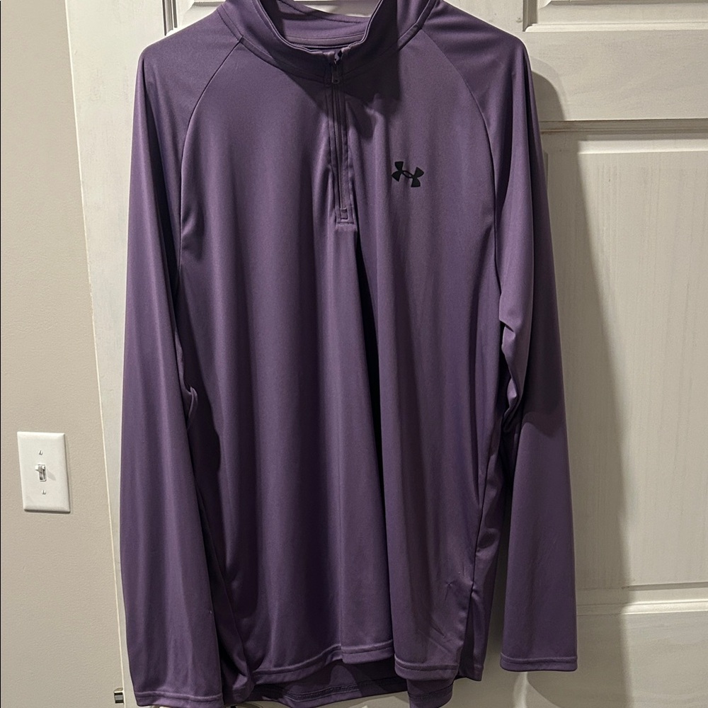 Under Armour Purple 1/4 Zip Athletic Pullover